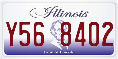 IL license plate Y568402