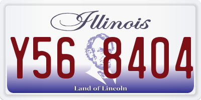 IL license plate Y568404