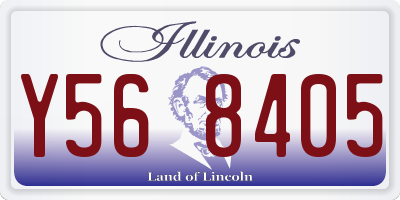 IL license plate Y568405