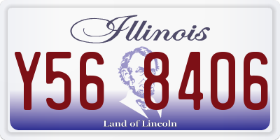 IL license plate Y568406