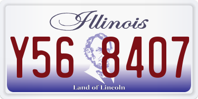 IL license plate Y568407