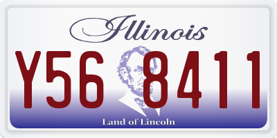 IL license plate Y568411