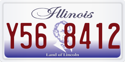 IL license plate Y568412