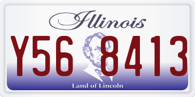 IL license plate Y568413