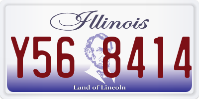 IL license plate Y568414