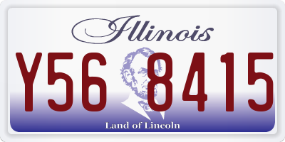 IL license plate Y568415