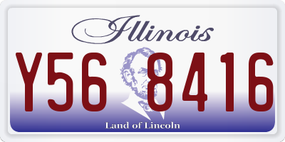 IL license plate Y568416