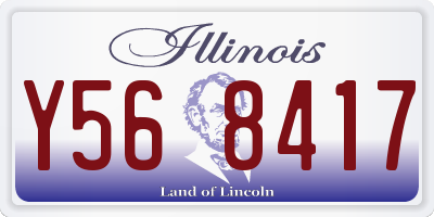 IL license plate Y568417