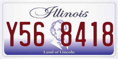 IL license plate Y568418