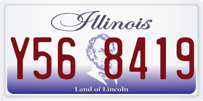 IL license plate Y568419