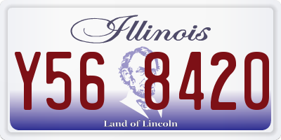 IL license plate Y568420