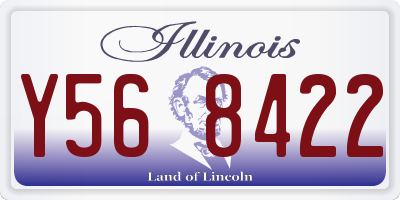 IL license plate Y568422