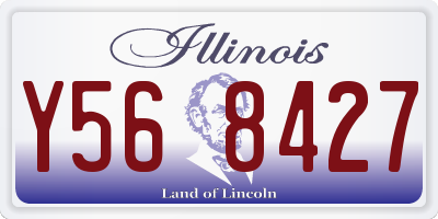 IL license plate Y568427