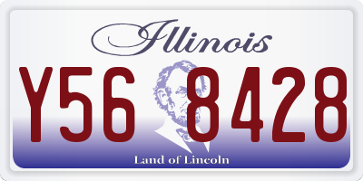 IL license plate Y568428