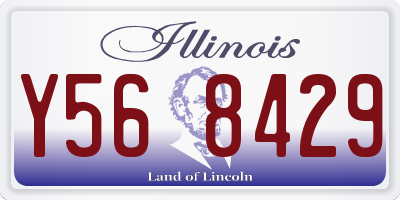 IL license plate Y568429