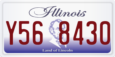 IL license plate Y568430