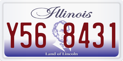 IL license plate Y568431