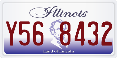 IL license plate Y568432