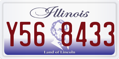 IL license plate Y568433