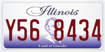 IL license plate Y568434