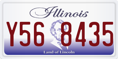 IL license plate Y568435
