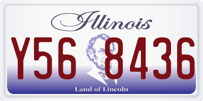 IL license plate Y568436