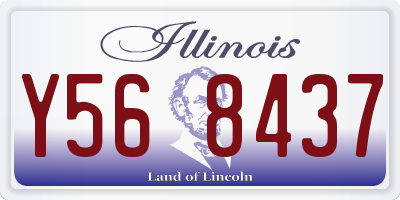 IL license plate Y568437