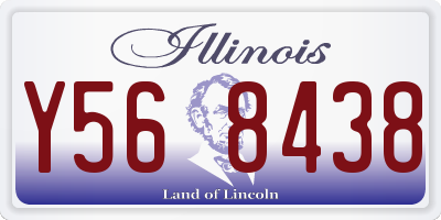IL license plate Y568438