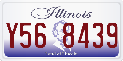 IL license plate Y568439