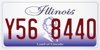 IL license plate Y568440