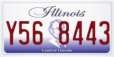 IL license plate Y568443