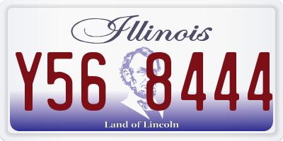 IL license plate Y568444