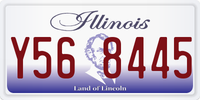 IL license plate Y568445