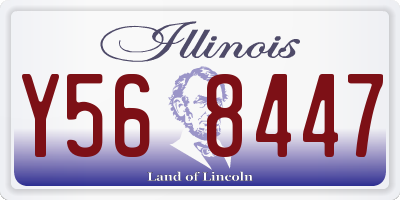 IL license plate Y568447