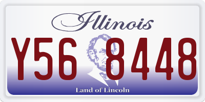 IL license plate Y568448