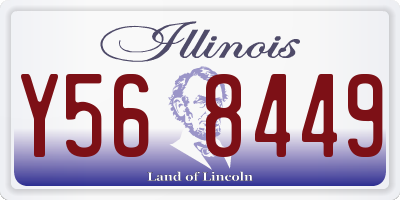 IL license plate Y568449