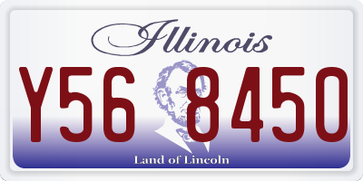 IL license plate Y568450