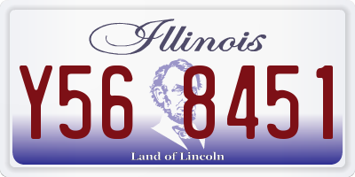 IL license plate Y568451