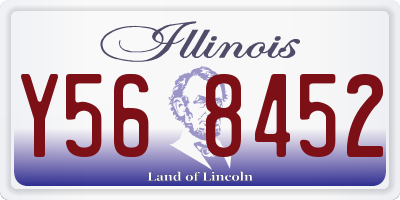 IL license plate Y568452
