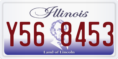 IL license plate Y568453