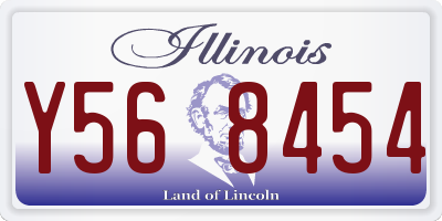 IL license plate Y568454