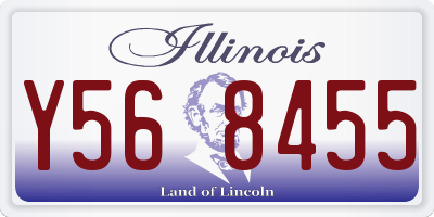 IL license plate Y568455