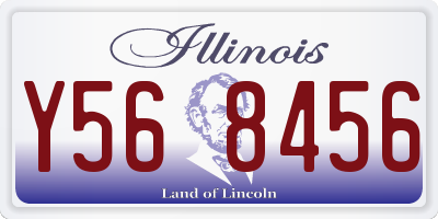 IL license plate Y568456