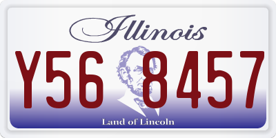IL license plate Y568457