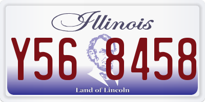 IL license plate Y568458