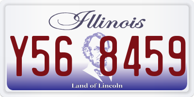 IL license plate Y568459