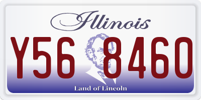 IL license plate Y568460