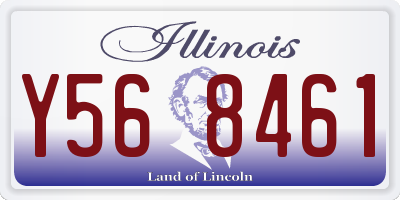 IL license plate Y568461