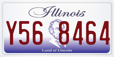 IL license plate Y568464