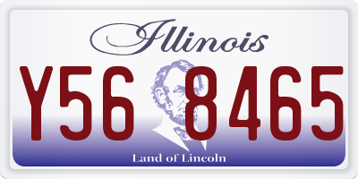 IL license plate Y568465